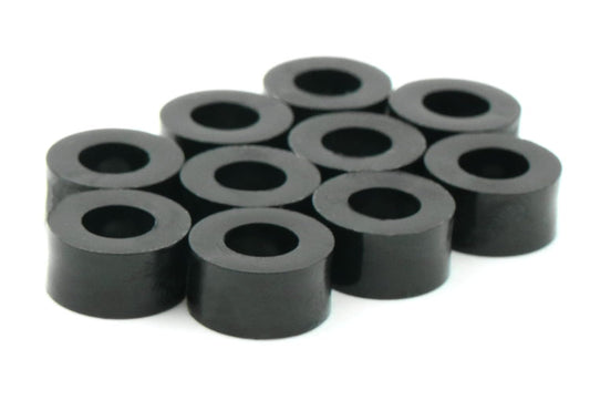 Design61 10x Distanzstücke Distanzhülsen Unterlegscheiben L 5 mm x Ø 10 / 5 mm M5 Rund HD-Polyethylen