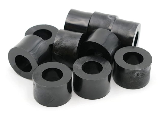 Design61 10x Distanzstücke Distanzhülsen Unterlegscheiben L 7 mm x Ø 10 / 5 mm M5 Rund HD-Polyethylen