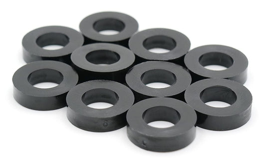 Design61 10x Distanzstücke Distanzhülsen Unterlegscheiben L 6 mm x Ø 15/8,2 mm M8 Rund HD-Polyethylen