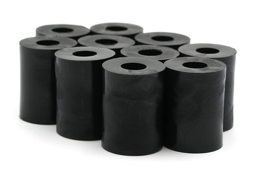 Design61 10x Distanzstücke Distanzhülsen Unterlegscheiben L 24 mm x Ø 15/6 mm M6 Rund HD-Polyethylen