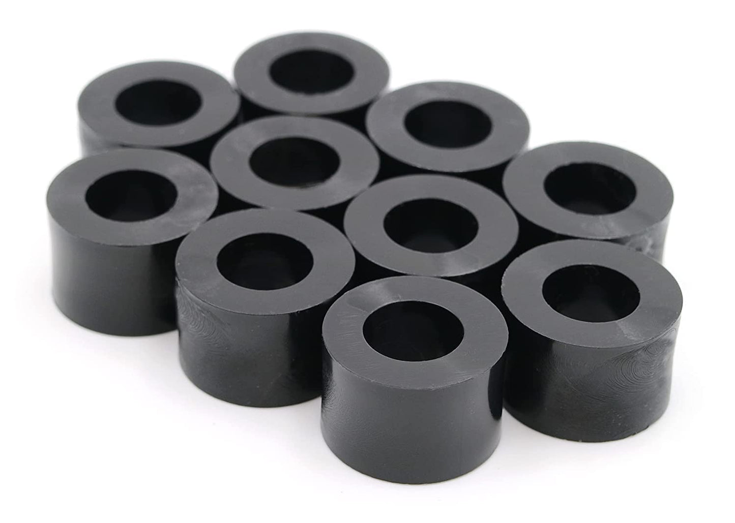 Design61 10x Distanzstücke Distanzhülsen Unterlegscheiben L 17 mm x Ø 15/8,2 mm M8 Rund HD-Polyethylen