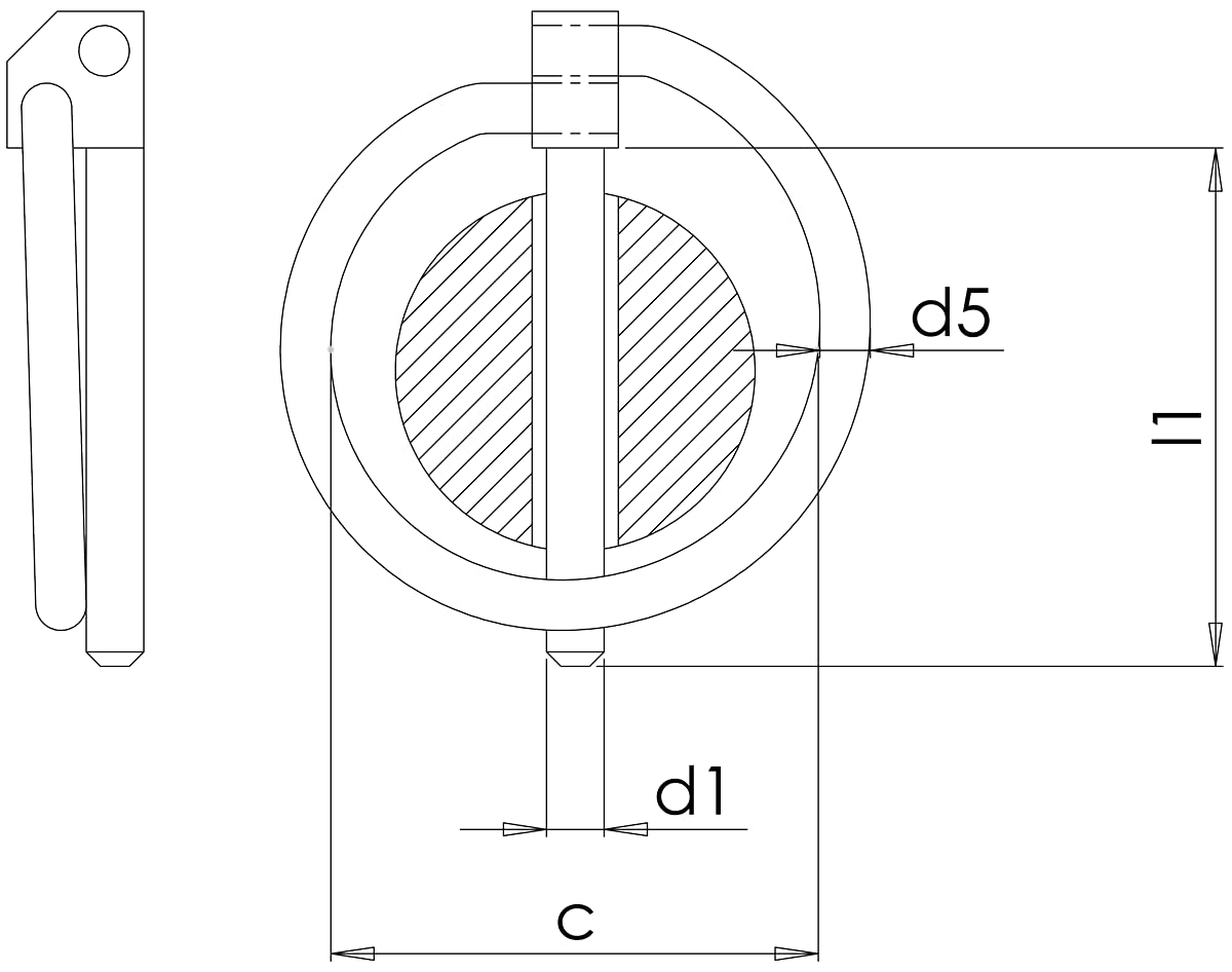 Design61 4x Standard Klappsplinte 9 x 42 mm galv. verzinkt