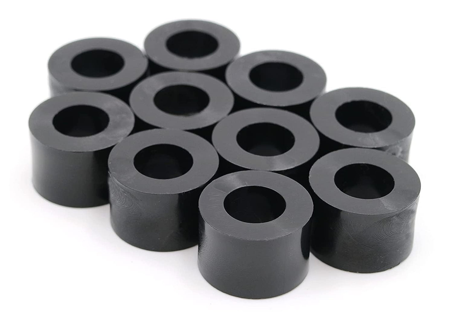 Design61 10x Distanzstücke Distanzhülsen Unterlegscheiben L 19 mm x Ø 15/8,2 mm M8 Rund HD-Polyethylen