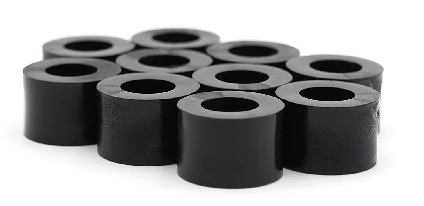 Design61 10x Distanzstücke Distanzhülsen Unterlegscheiben L 17 mm x Ø 15/8,2 mm M8 Rund HD-Polyethylen