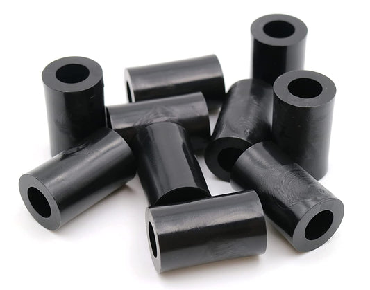 Design61 10x Distanzstücke Distanzhülsen Unterlegscheiben L 20 mm x Ø 15/8,2 mm M8 Rund HD-Polyethylen