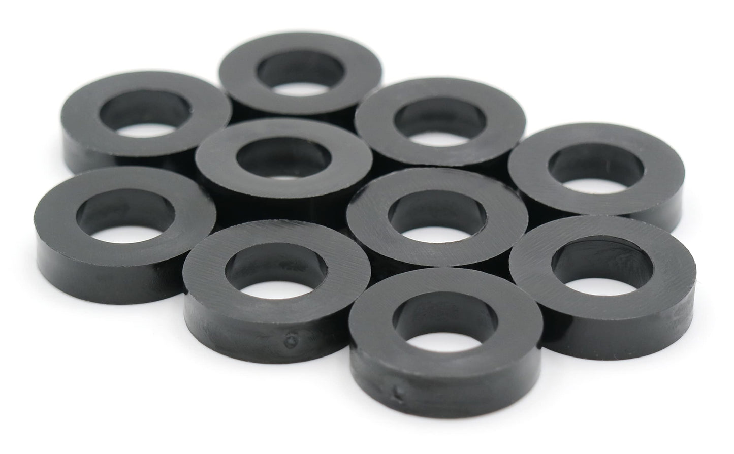 Design61 10x Distanzstücke Distanzhülsen Unterlegscheiben L 4 mm x Ø 15/8,2 mm M8 Rund HD-Polyethylen